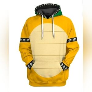 Bowser Costume Hoodie Plus Face Mask